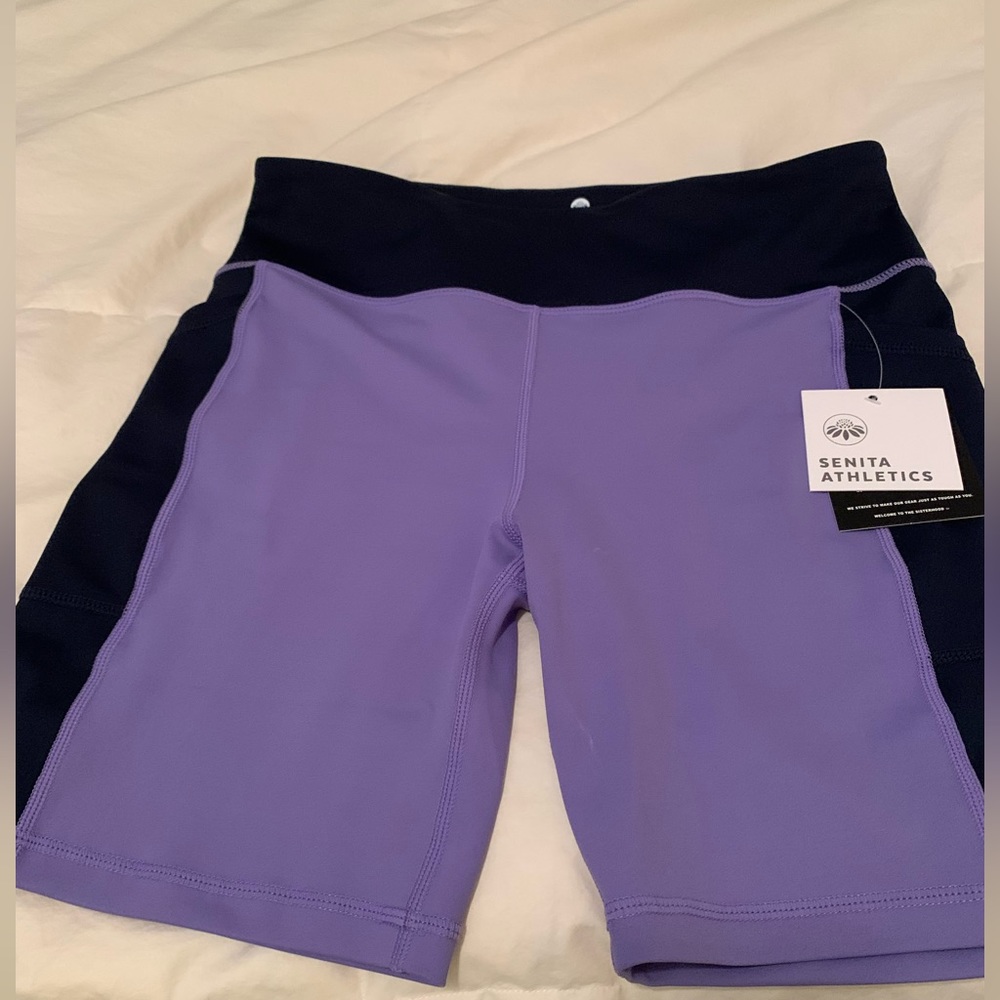 Purple Senita work out shorts